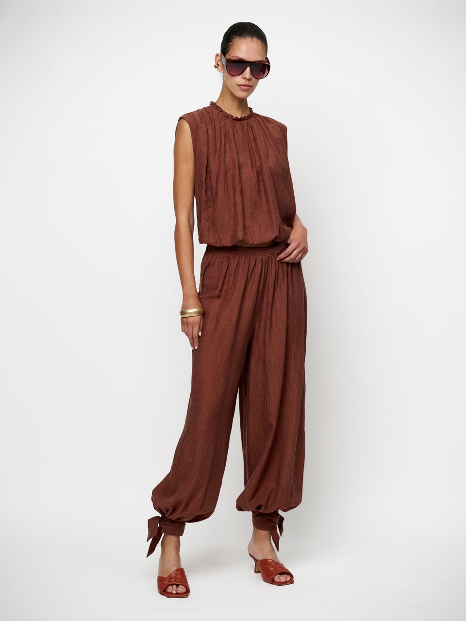 Bowen Ballonhose Coconut Brown von Dante6 Vorderansicht