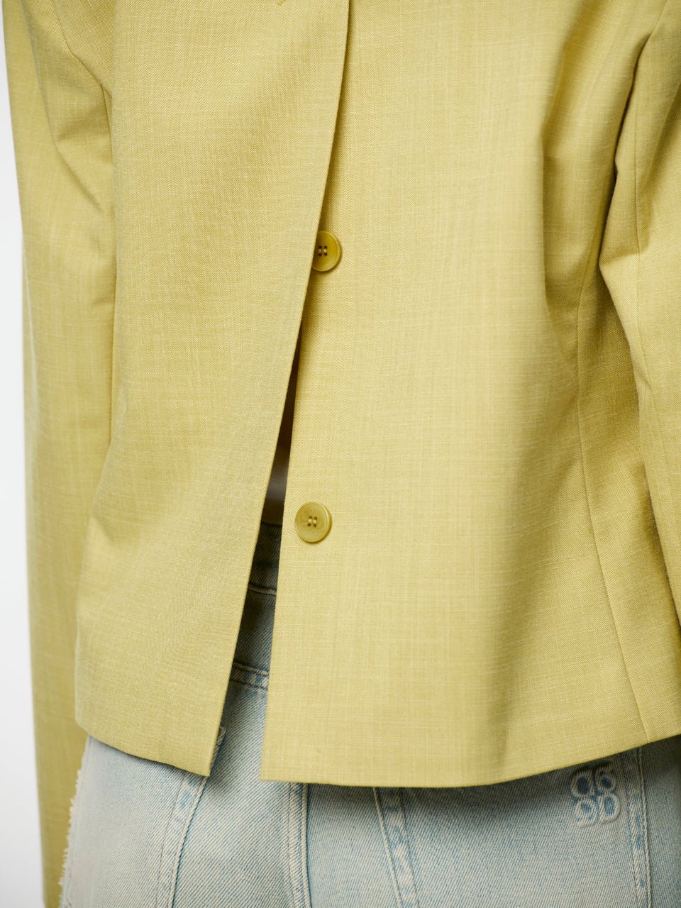 Reyes cropped Blazer - HEY LOU STUDIO
