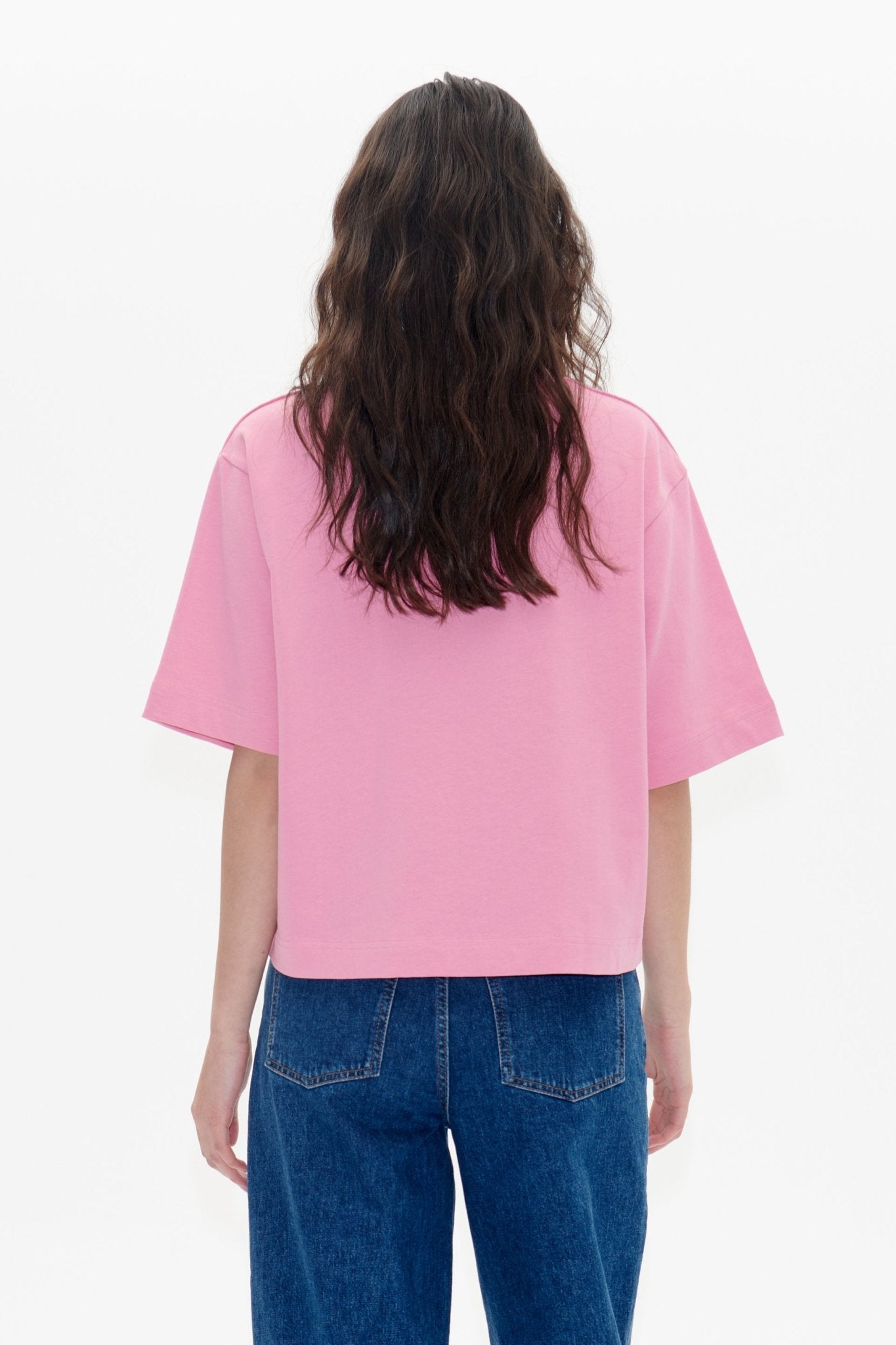 Jian T-shirt Rose - HEY LOU STUDIO