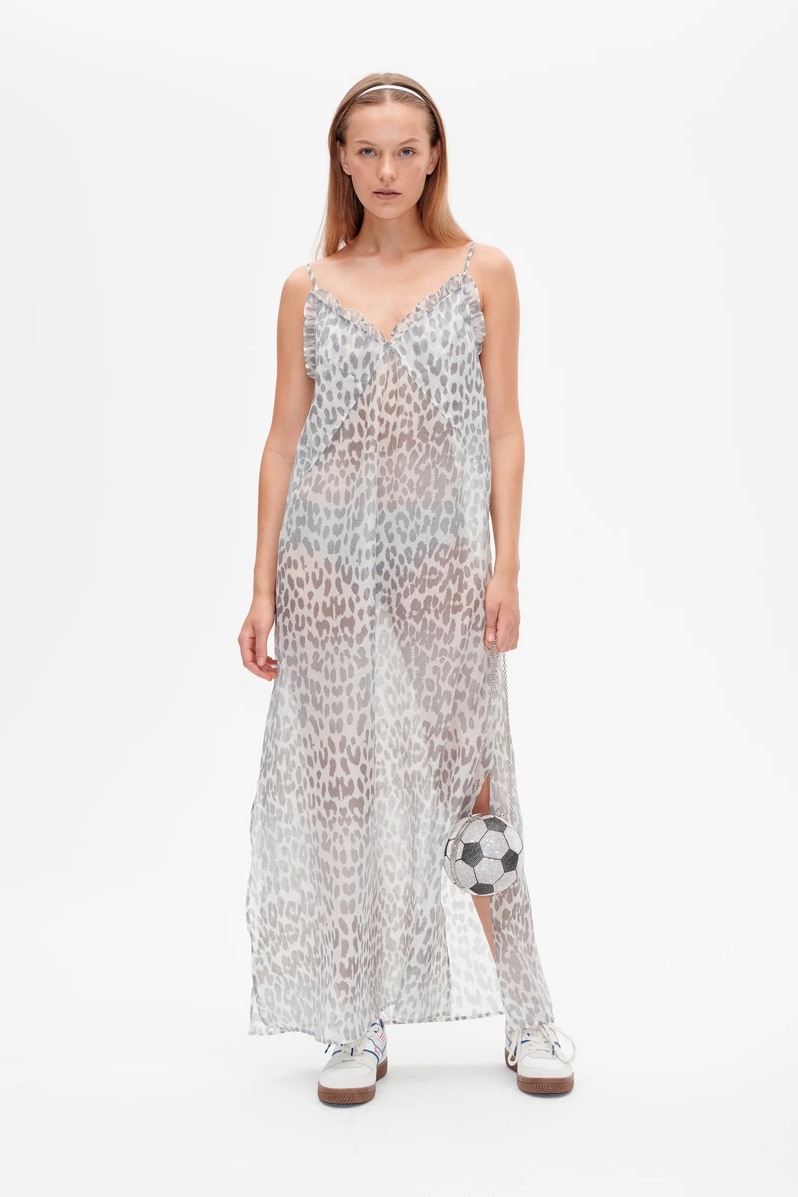 ALVINE Kleid grey leo - HEY LOU STUDIO