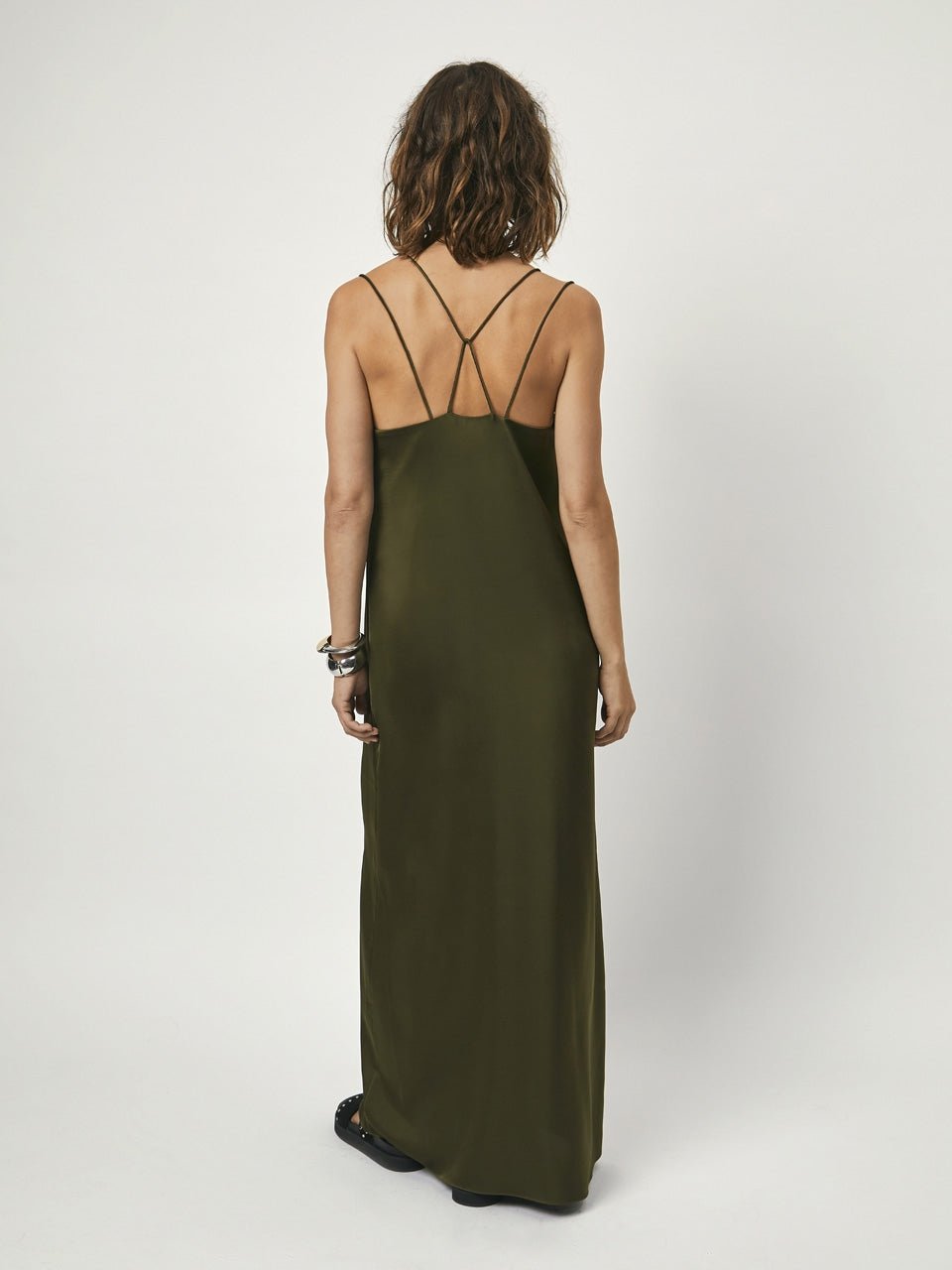 D6Loan Satin dress - HEY LOU STUDIO