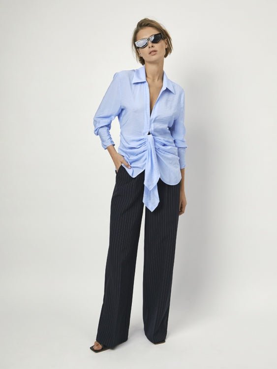 Pansy drapey blouse - HEY LOU STUDIO