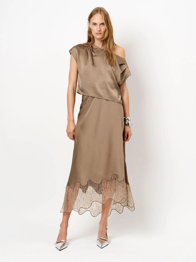 Roam satin drapey top
