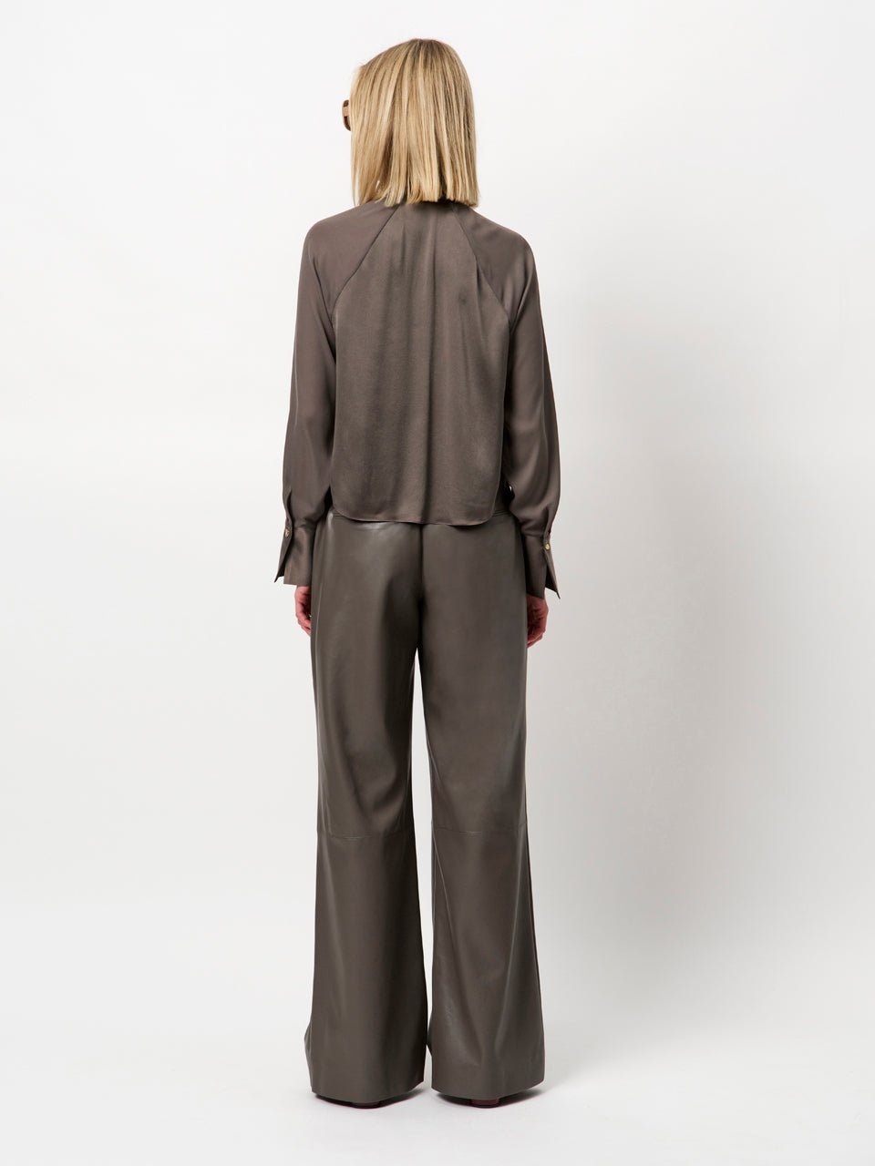 Dante6 Estela silk mixed top - HEY LOU STUDIO