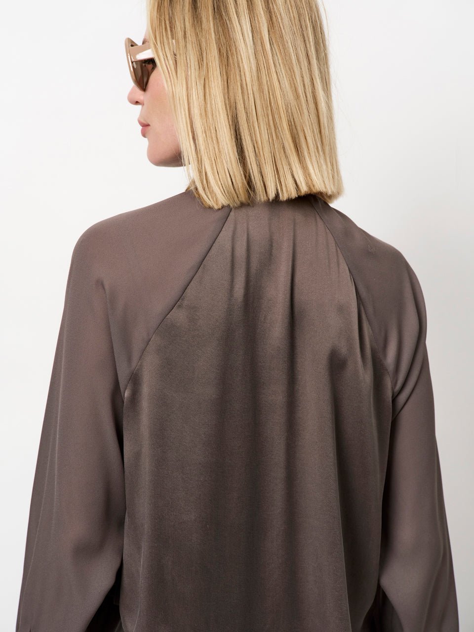 Dante6 Estela silk mixed top - HEY LOU STUDIO