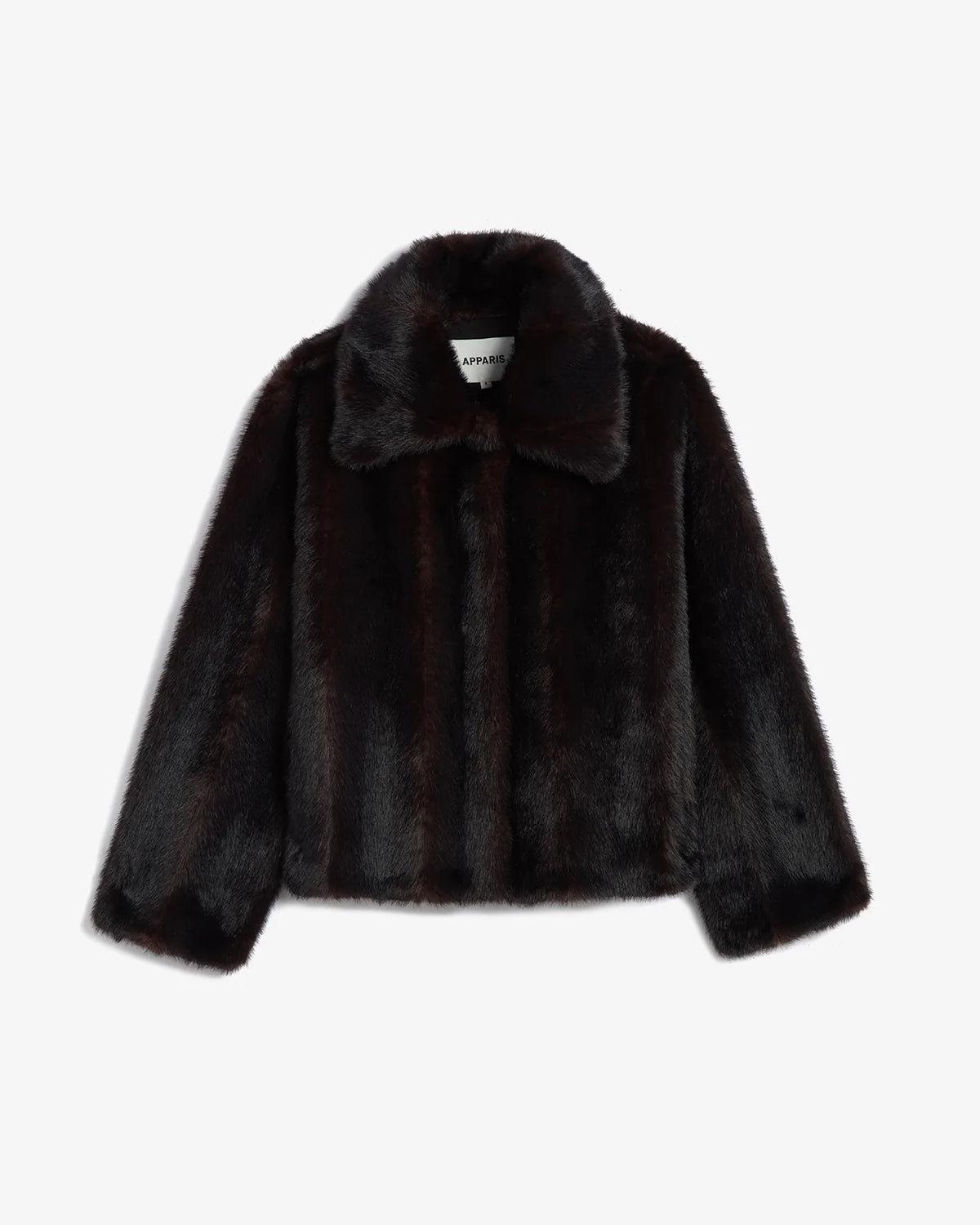 Elis shaved Mink Coat noir multi