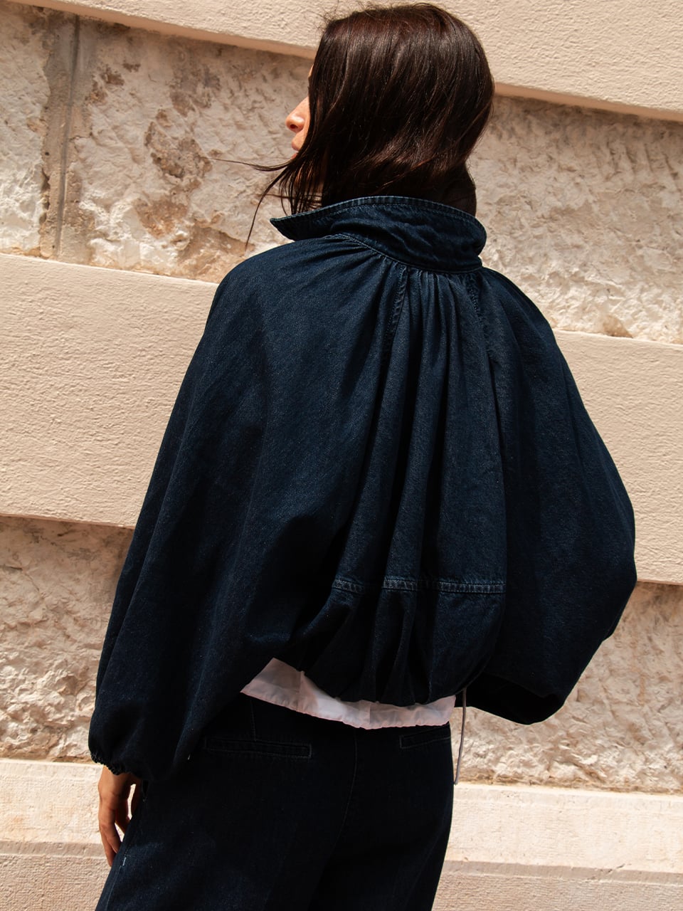 Dante6 Cassi balloony Denim Jacke - HEY LOU STUDIO