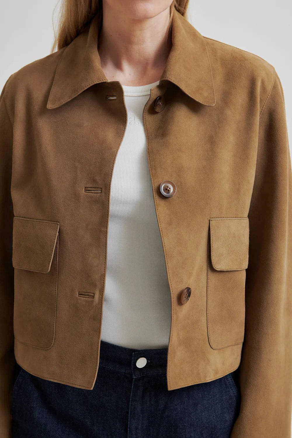 Noomi Suede Jacket - HEY LOU STUDIO