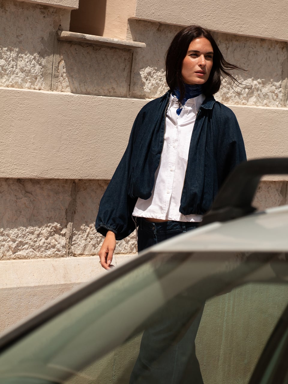 Dante6 Cassi balloony Denim Jacke - HEY LOU STUDIO