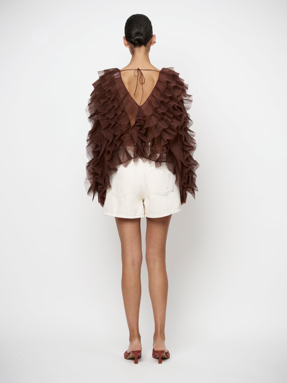 Dante6 Phora tulle ruffled Top
