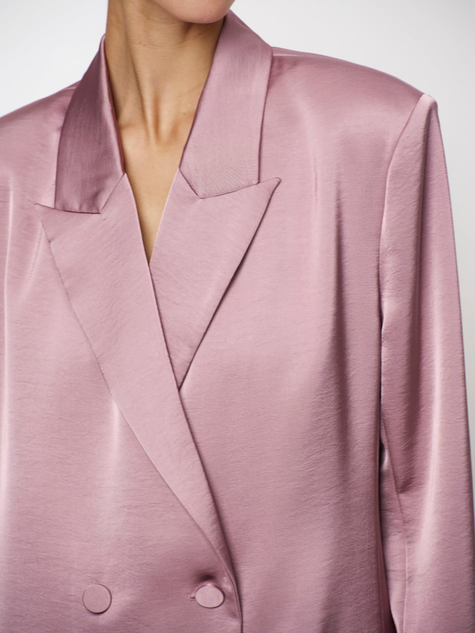 Dante6 Sevigny relaxed Satin Blazer - HEY LOU STUDIO