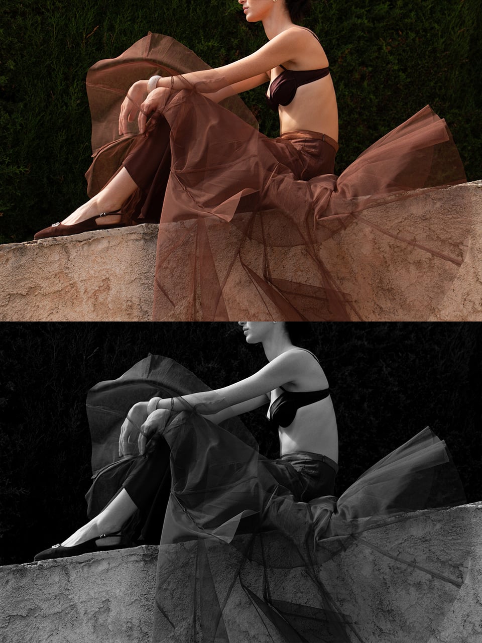 Dante6 Taryn tulle maxi Rock