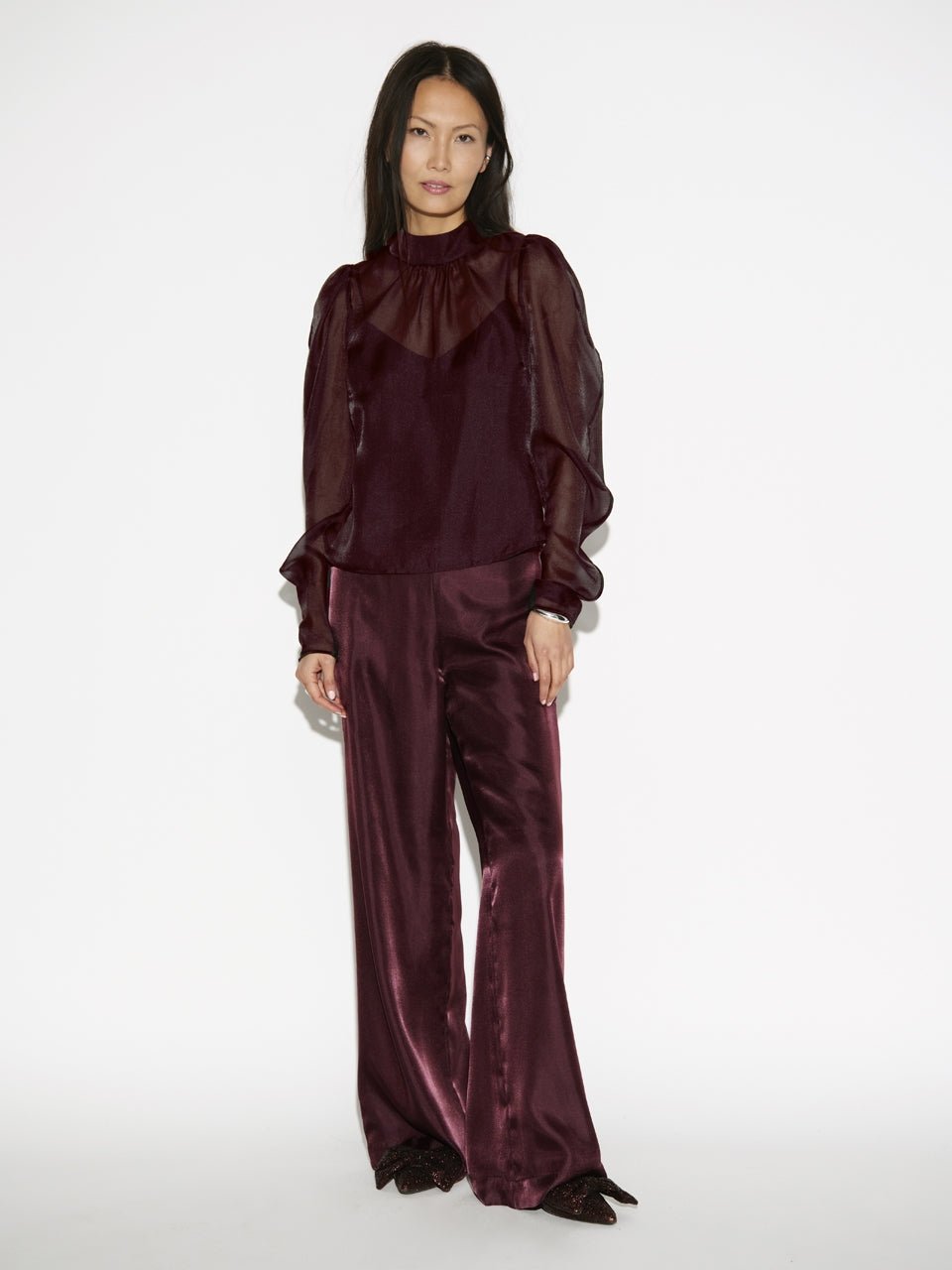 Dante6 Ocean puffy sleeve top - HEY LOU STUDIO