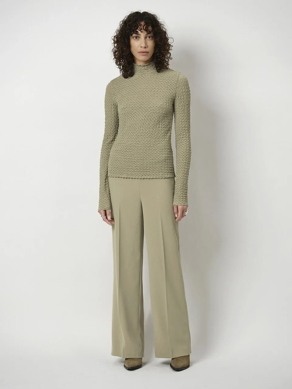 Zane structured layering top - HEY LOU STUDIO