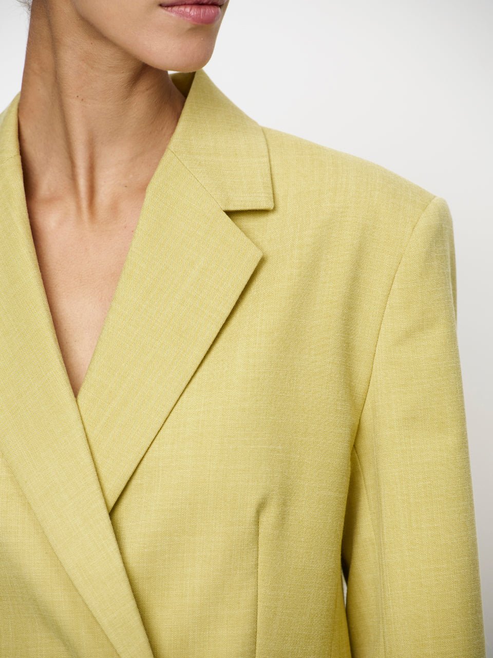 Reyes cropped Blazer - HEY LOU STUDIO
