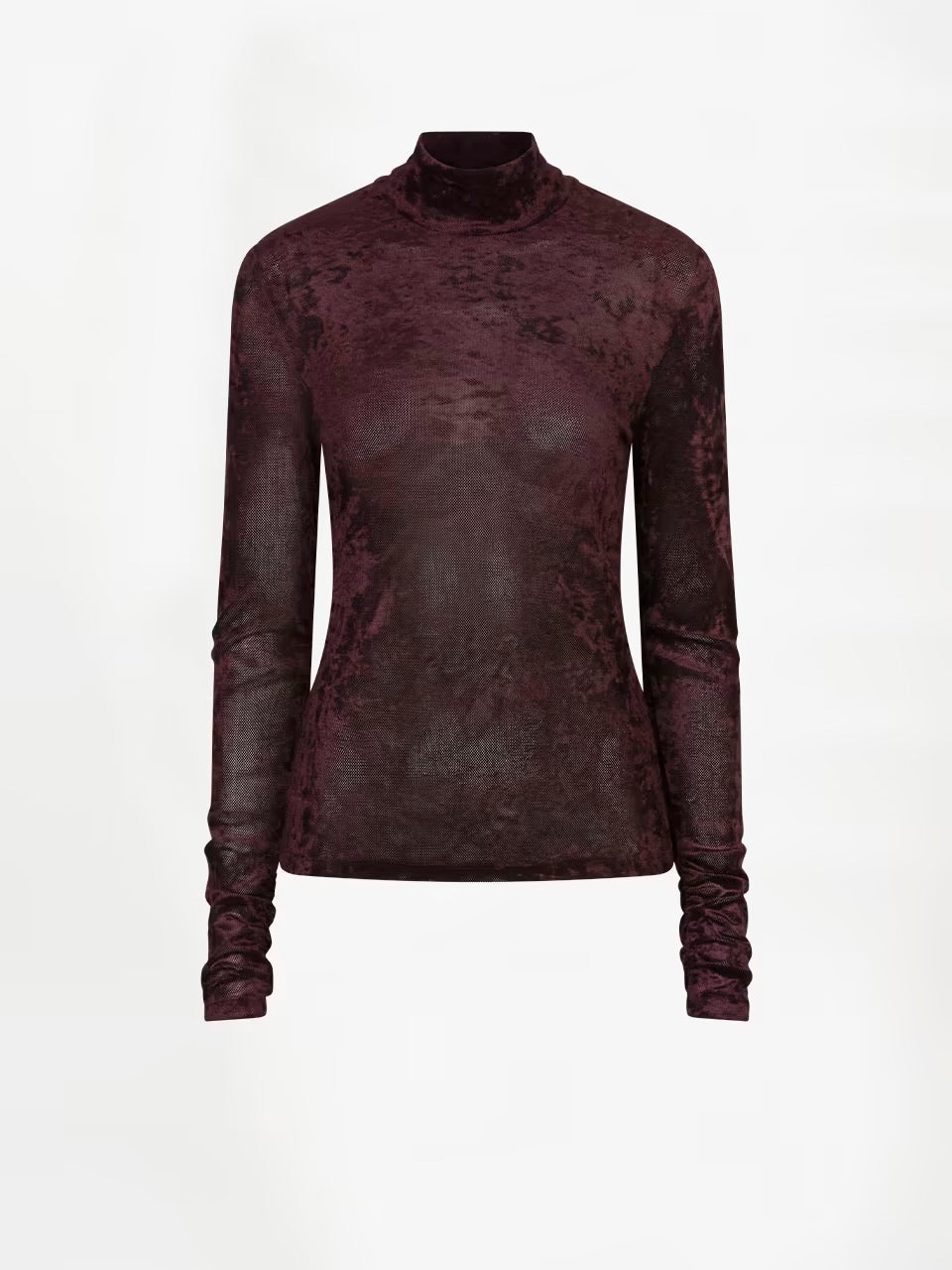 Olya velvet mesh Top - HEY LOU STUDIO