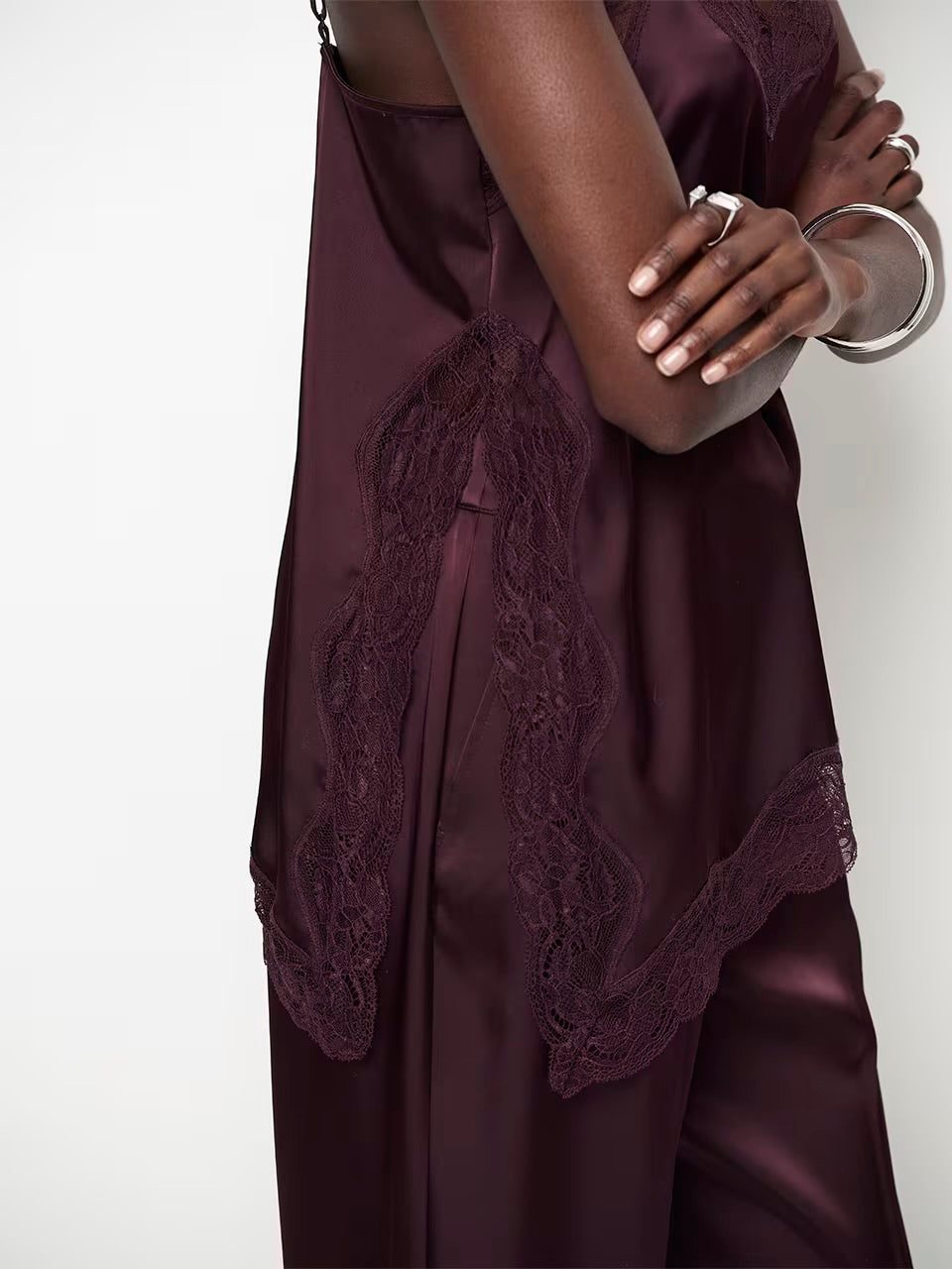 Dawna Satin Camisole dark plum