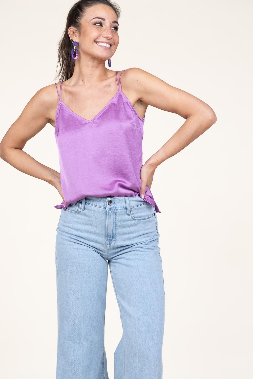 D6Obu satin singlet Candy Crush - HEY LOU STUDIO