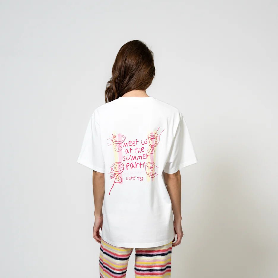 BF T-Shirt Summer Party Stripe - HEY LOU STUDIO