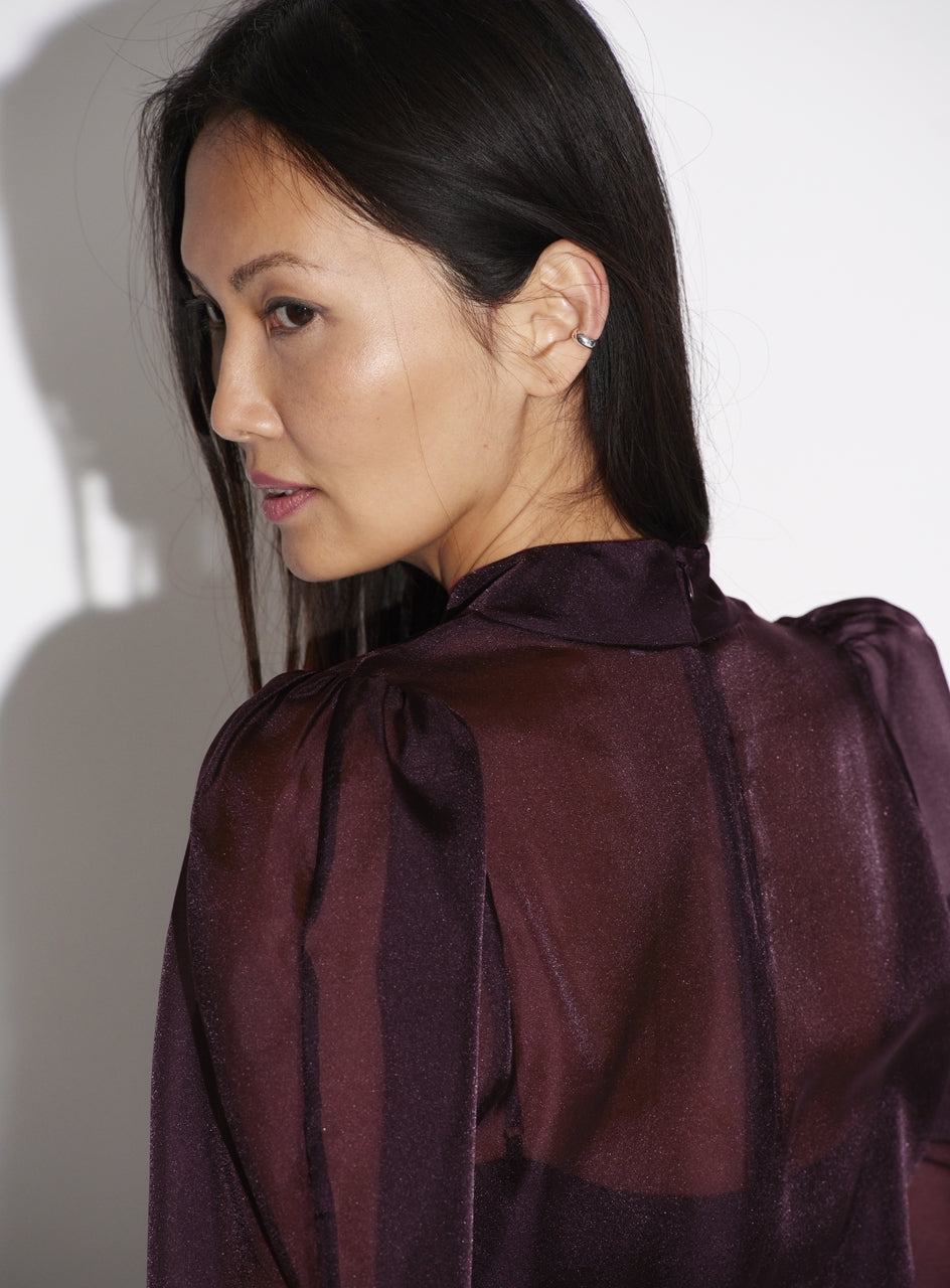 Dante6 Ocean puffy sleeve top