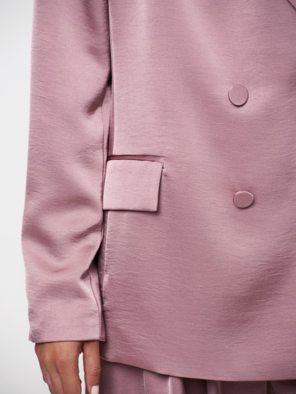 Dante6 Sevigny relaxed Satin Blazer - HEY LOU STUDIO