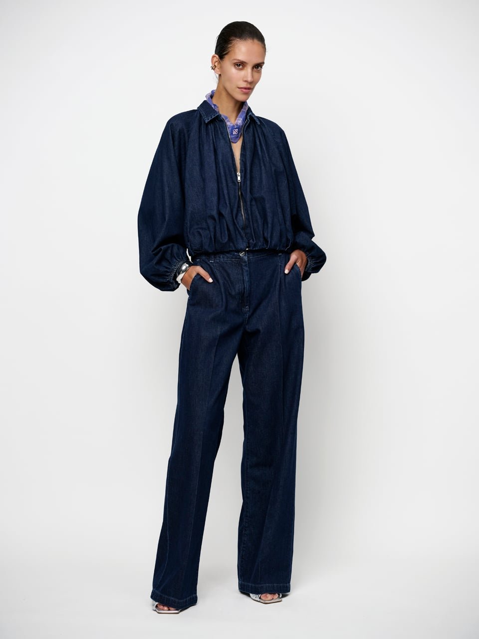 Dante6 Cassi balloony Denim Jacke - HEY LOU STUDIO