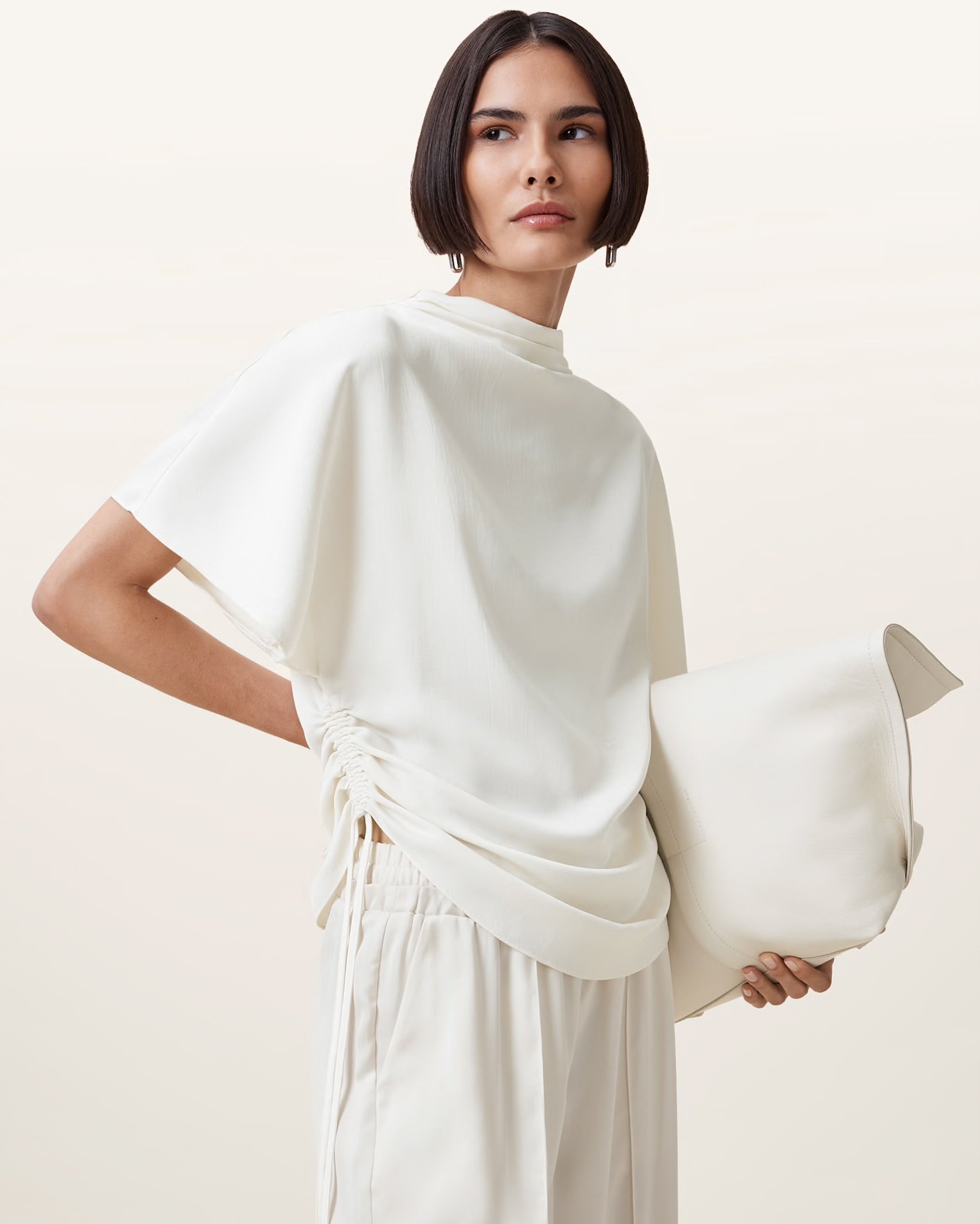 ALLSAINTS Leslie Top Antique White - HEY LOU STUDIO