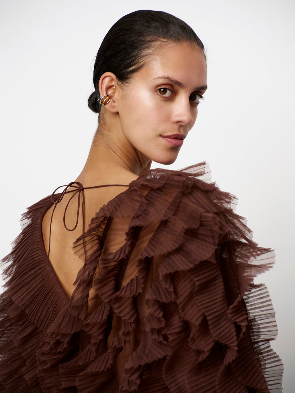 Dante6 Phora tulle ruffled Top