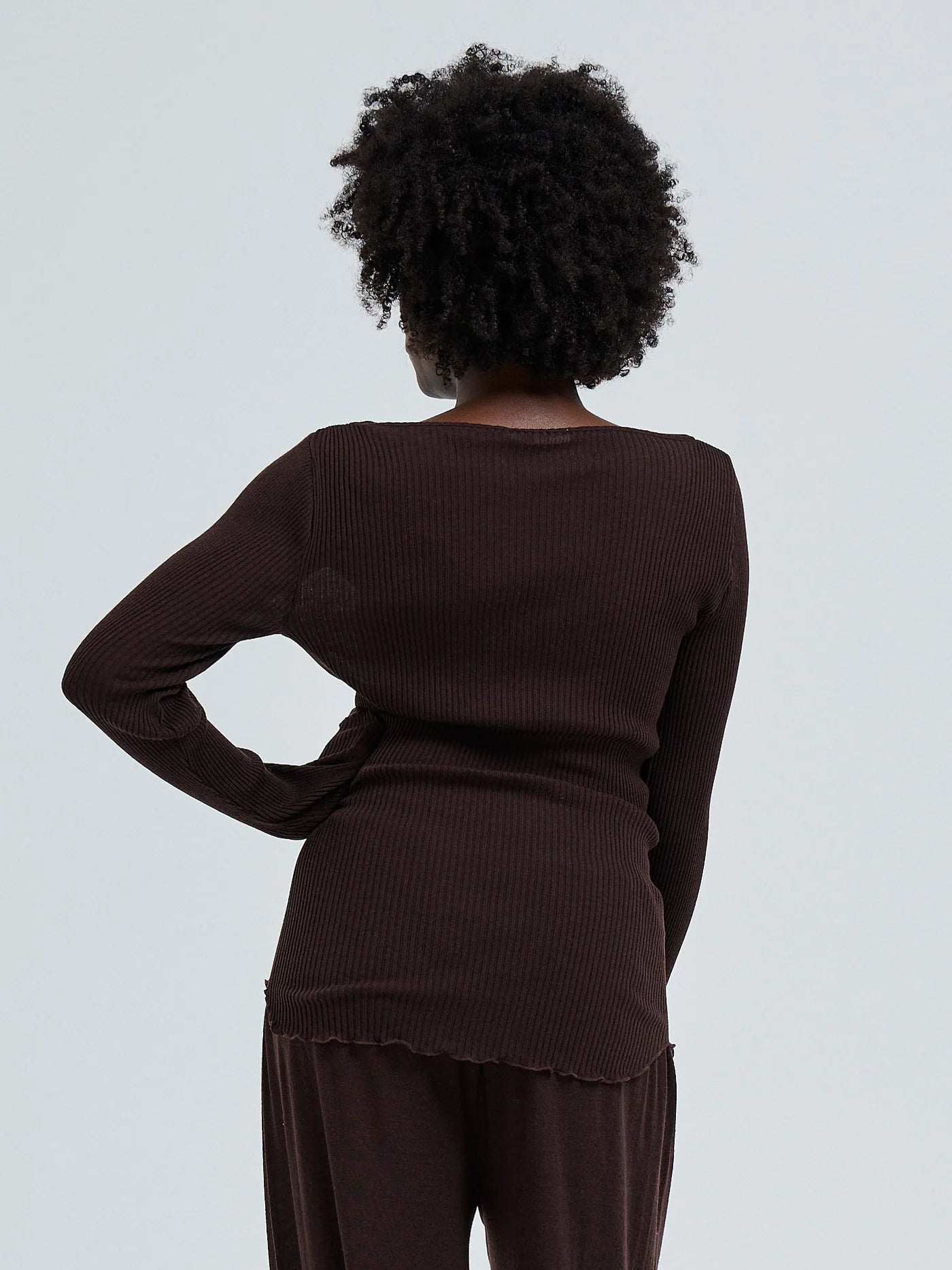 Elegante Oberteil dark brown