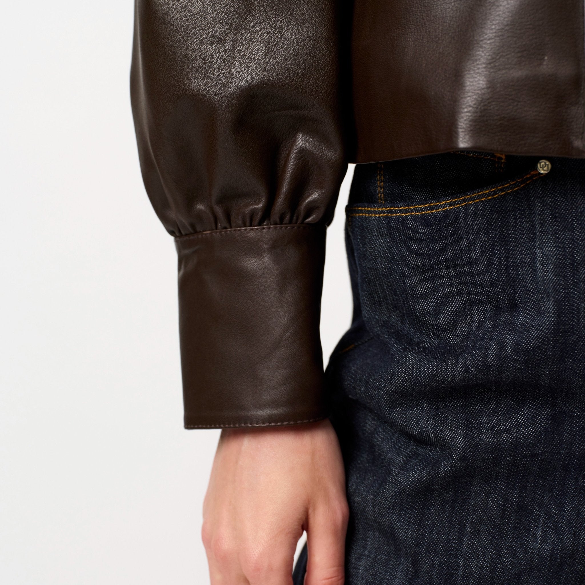 Dante6 Kyrilo cropped leather Jacket - HEY LOU STUDIO
