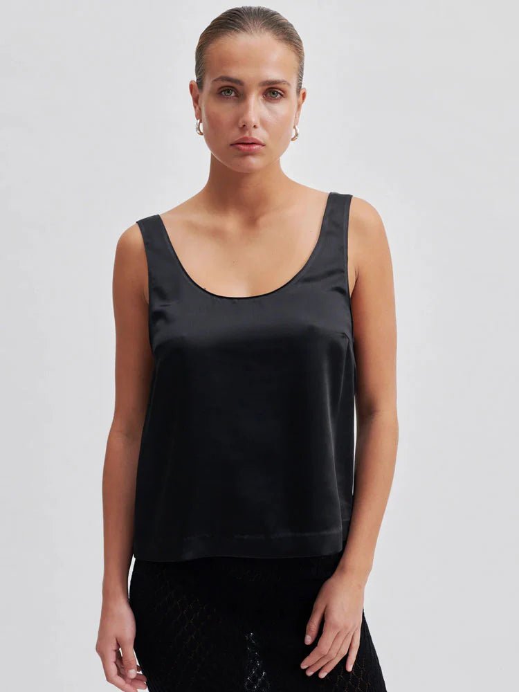 Odile Top Black - HEY LOU STUDIO