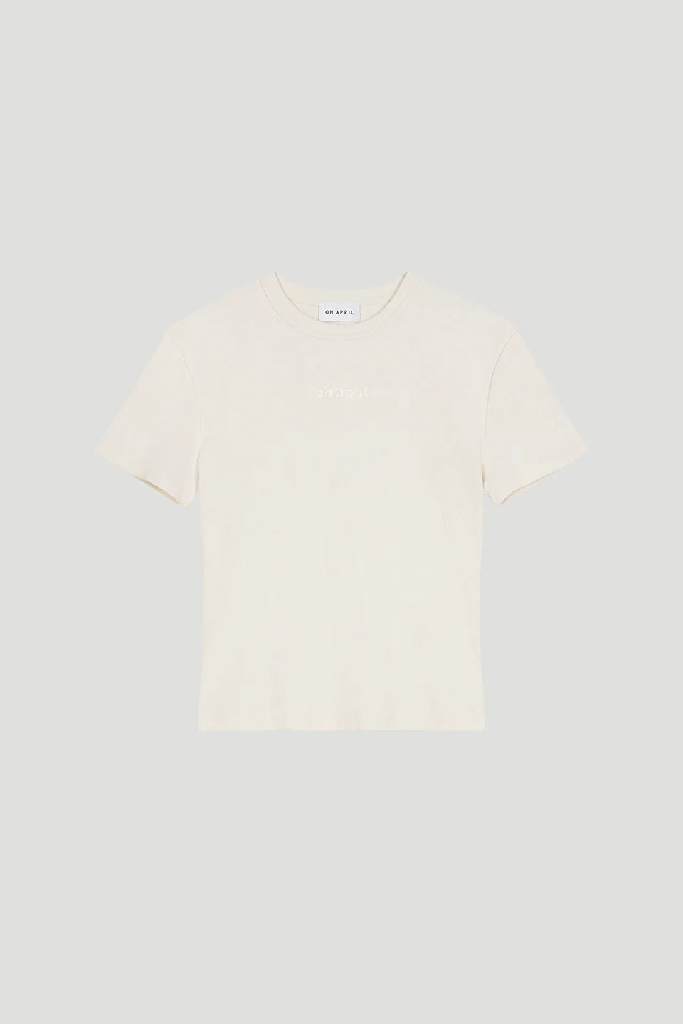 Ivy Rib T-Shirt sand - HEY LOU STUDIO