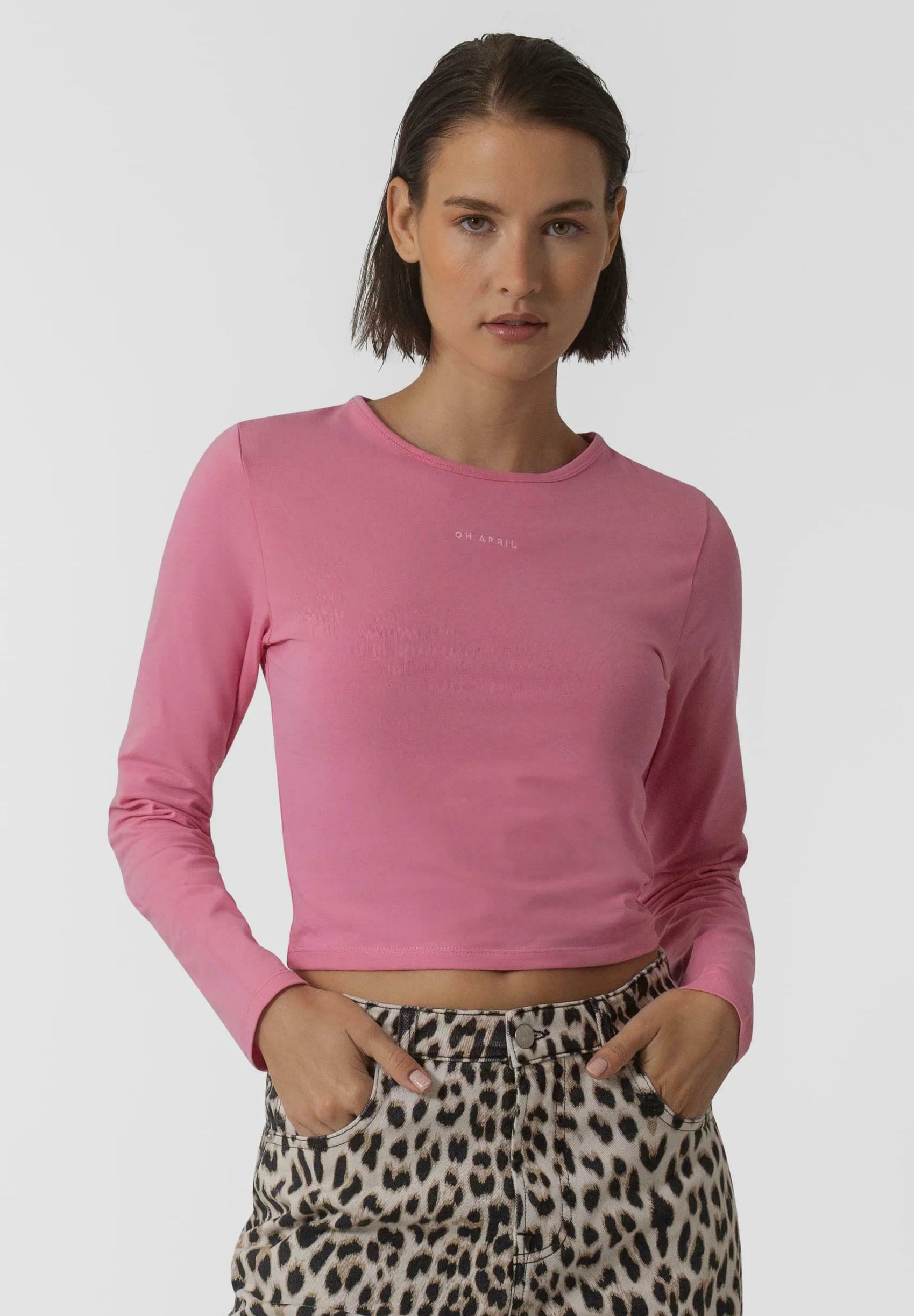 Ica longsleeve deep pink - HEY LOU STUDIO