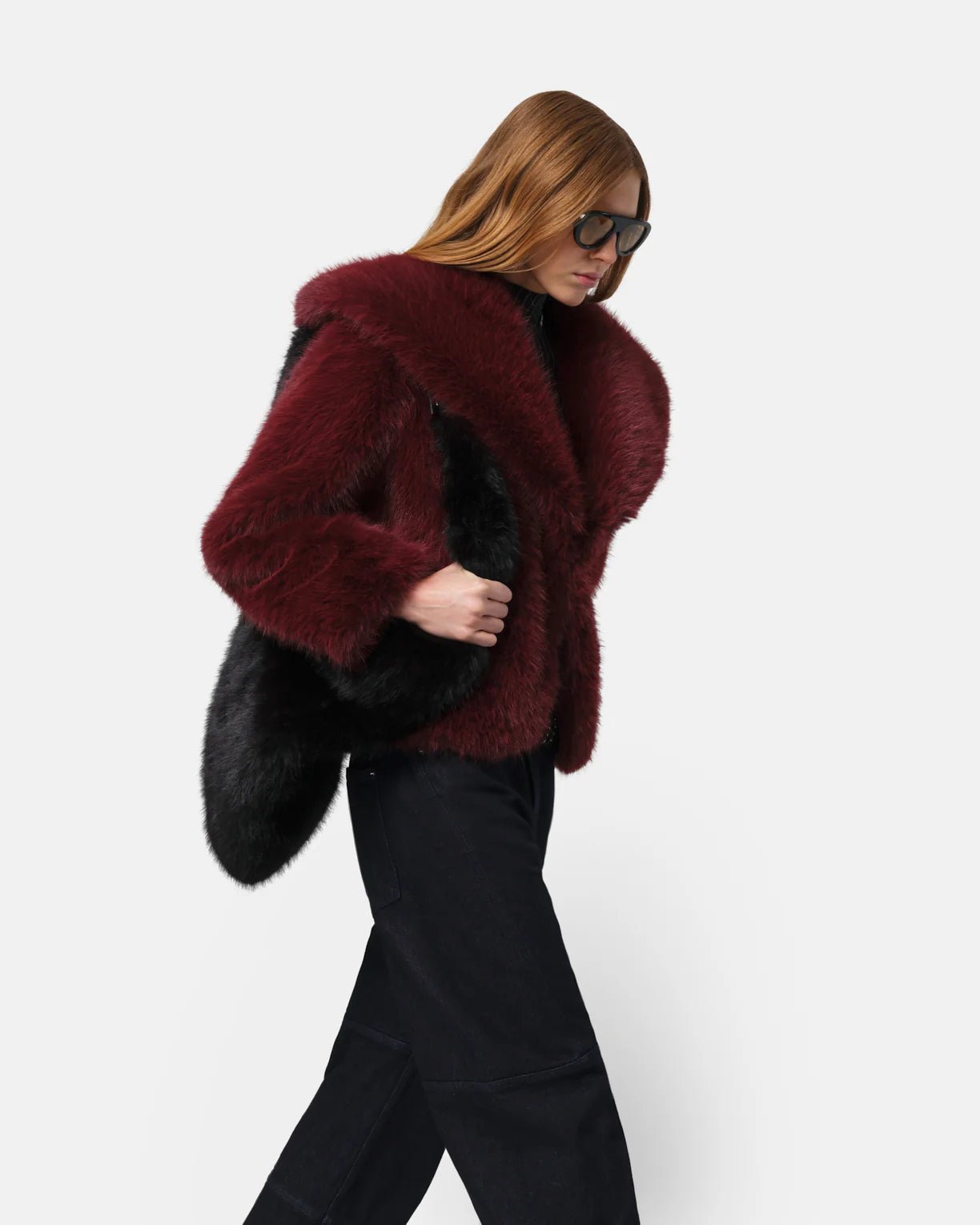 YARA Coat Merlot - HEY LOU STUDIO
