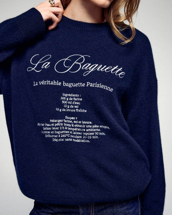 Pullover Rundhals La Baguette - HEY LOU STUDIO