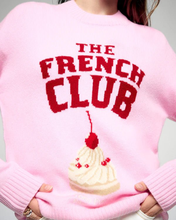 Pullover Rundhals French Club - HEY LOU STUDIO