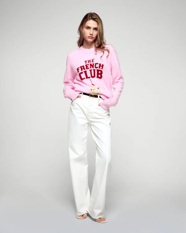 Pullover Rundhals French Club - HEY LOU STUDIO