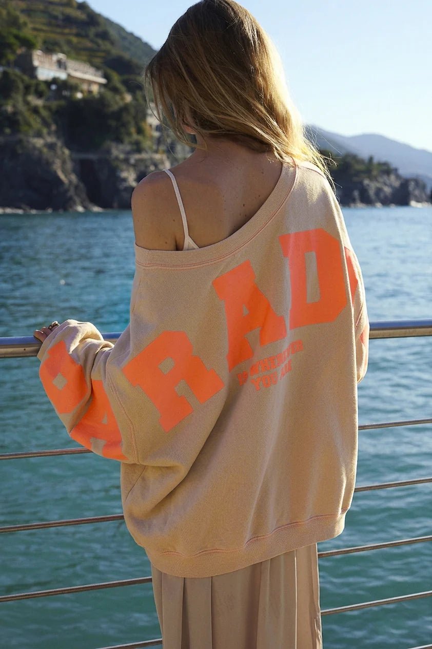Oversized Sweater Sky Paradise - HEY LOU STUDIO