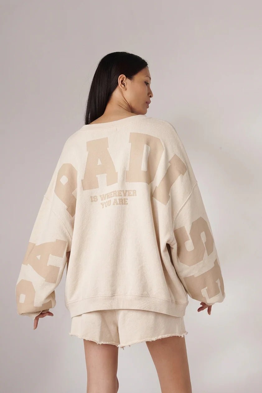Oversized Sweater Sky Paradise - HEY LOU STUDIO