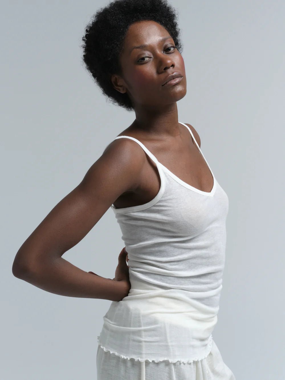 Cotton Spaghetti Off - White - HEY LOU STUDIO