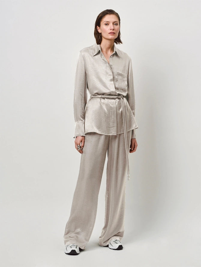 Joni belted oversized shirt