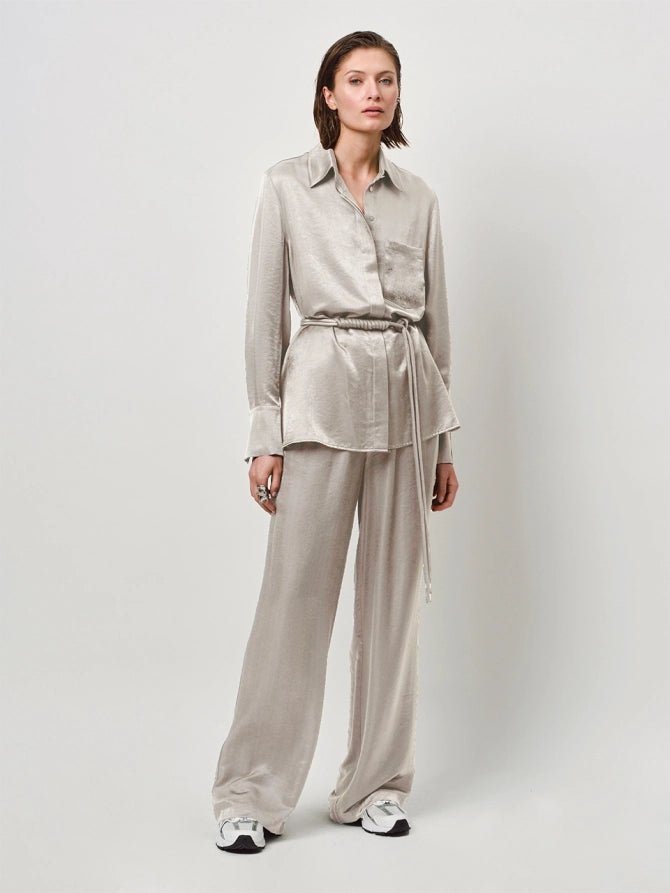 Joni belted oversized shirt - HEY LOU STUDIO
