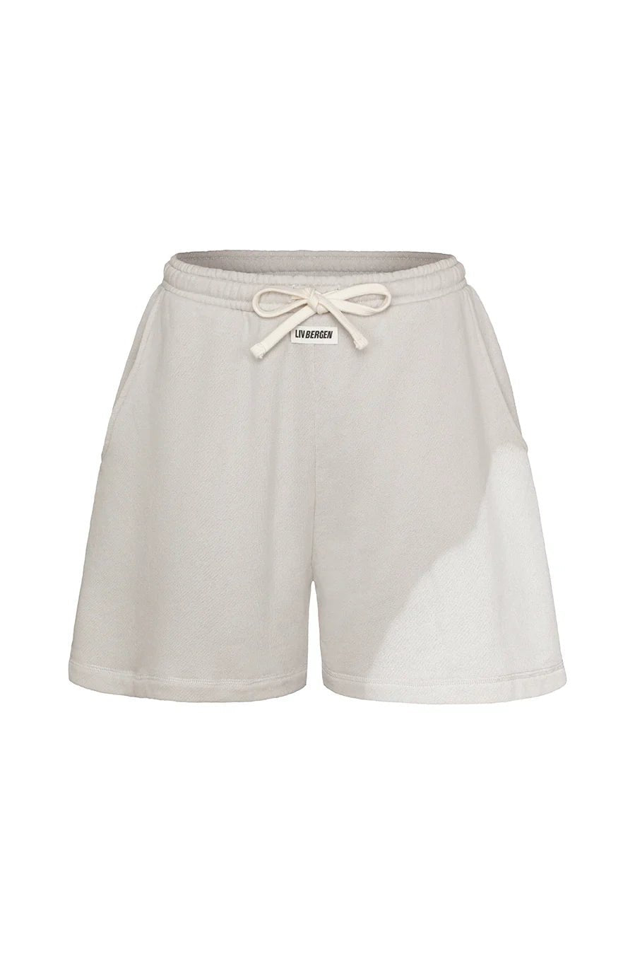 Kora bleached Shorts grey violet - HEY LOU STUDIO