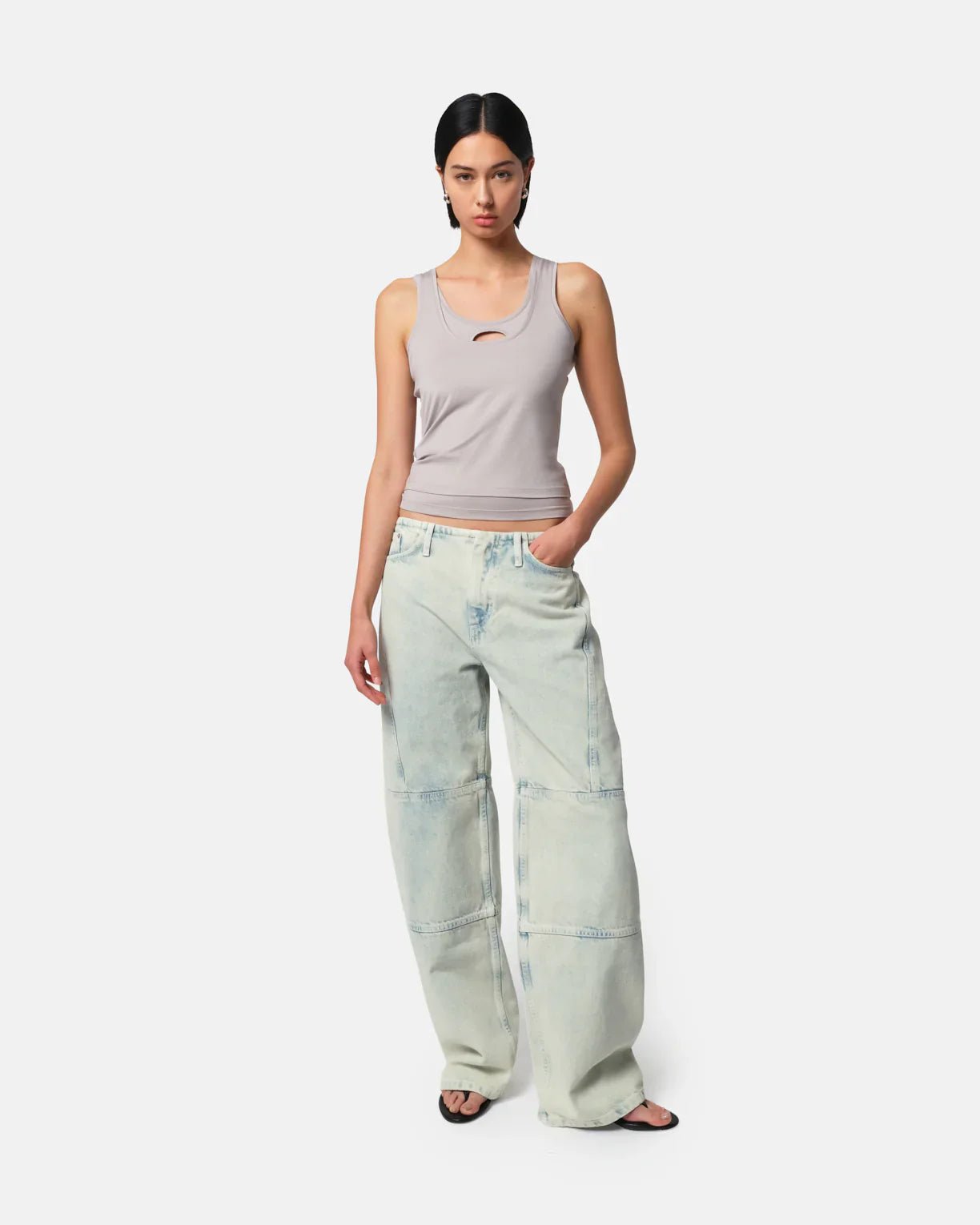 WYATT BARREL JEANS - HEY LOU STUDIO