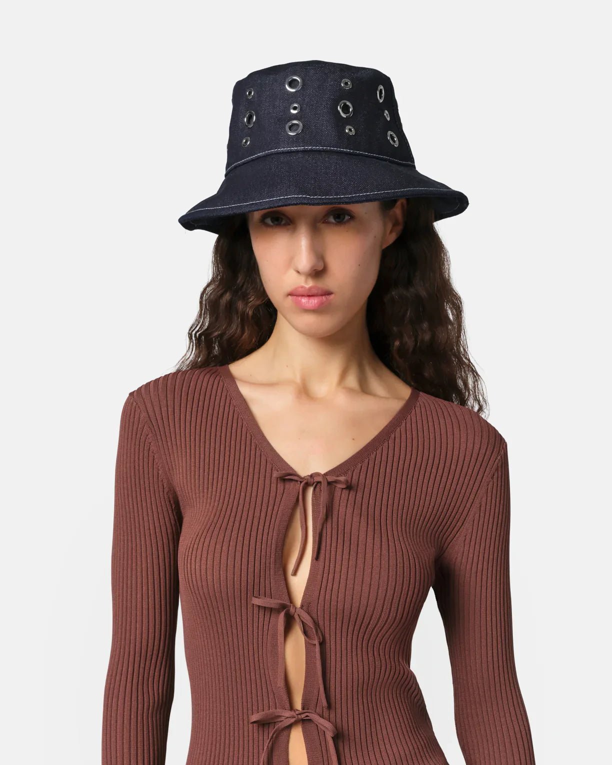 Slick Bucket Hat Indigo OS - HEY LOU STUDIO