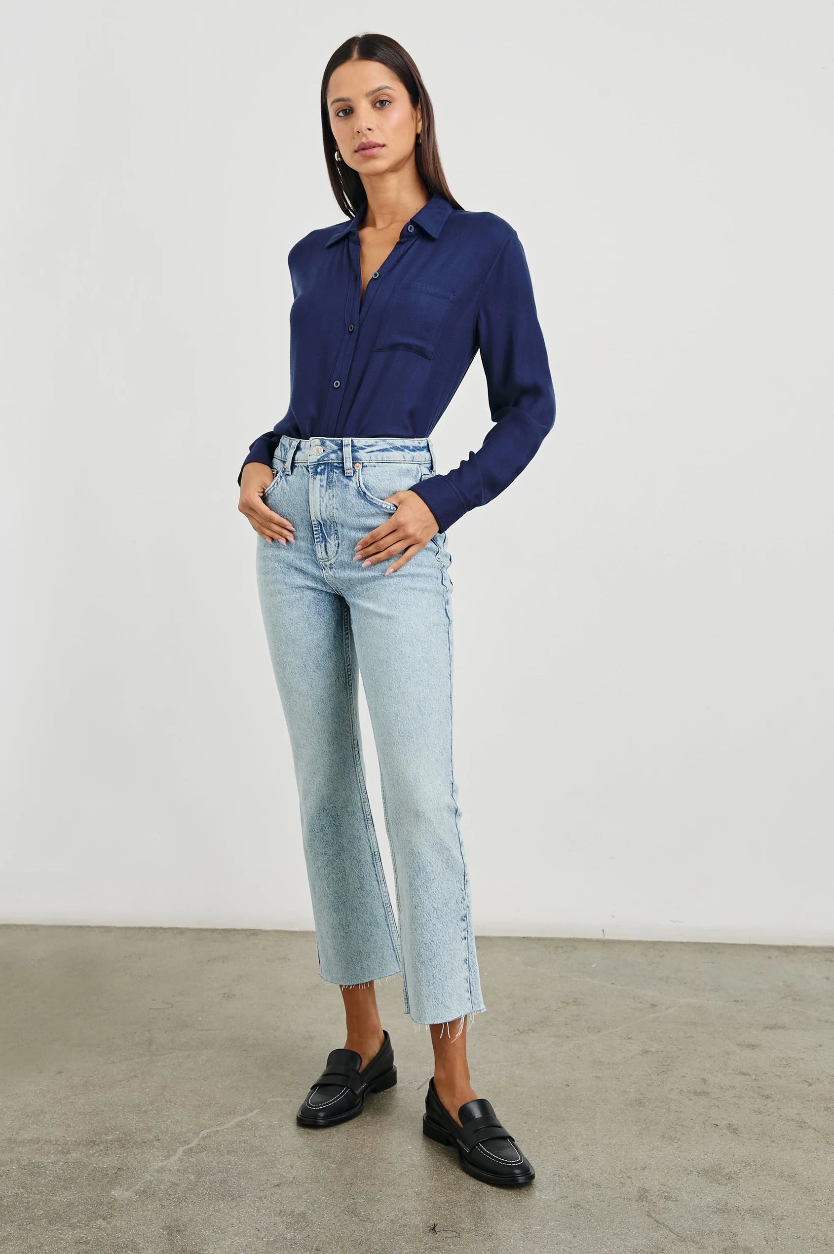Sunset crop jeans snowbird