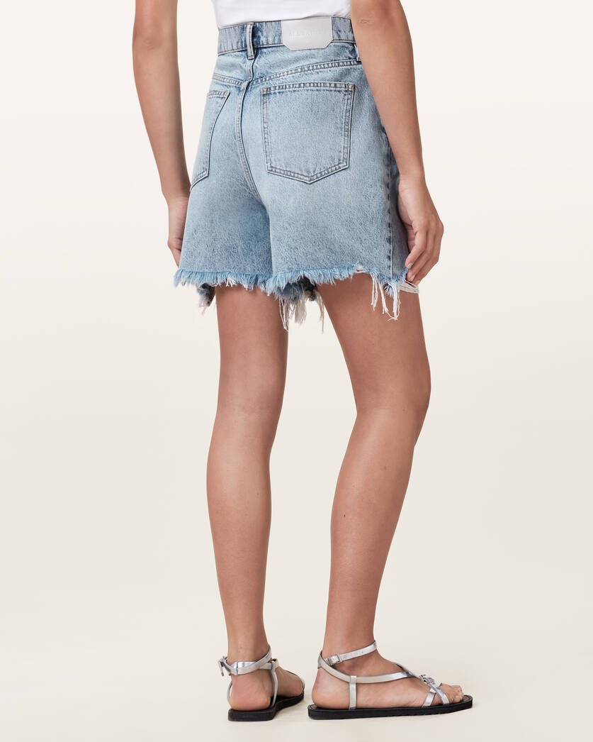 DORIS DENIM SHORTS - HEY LOU STUDIO
