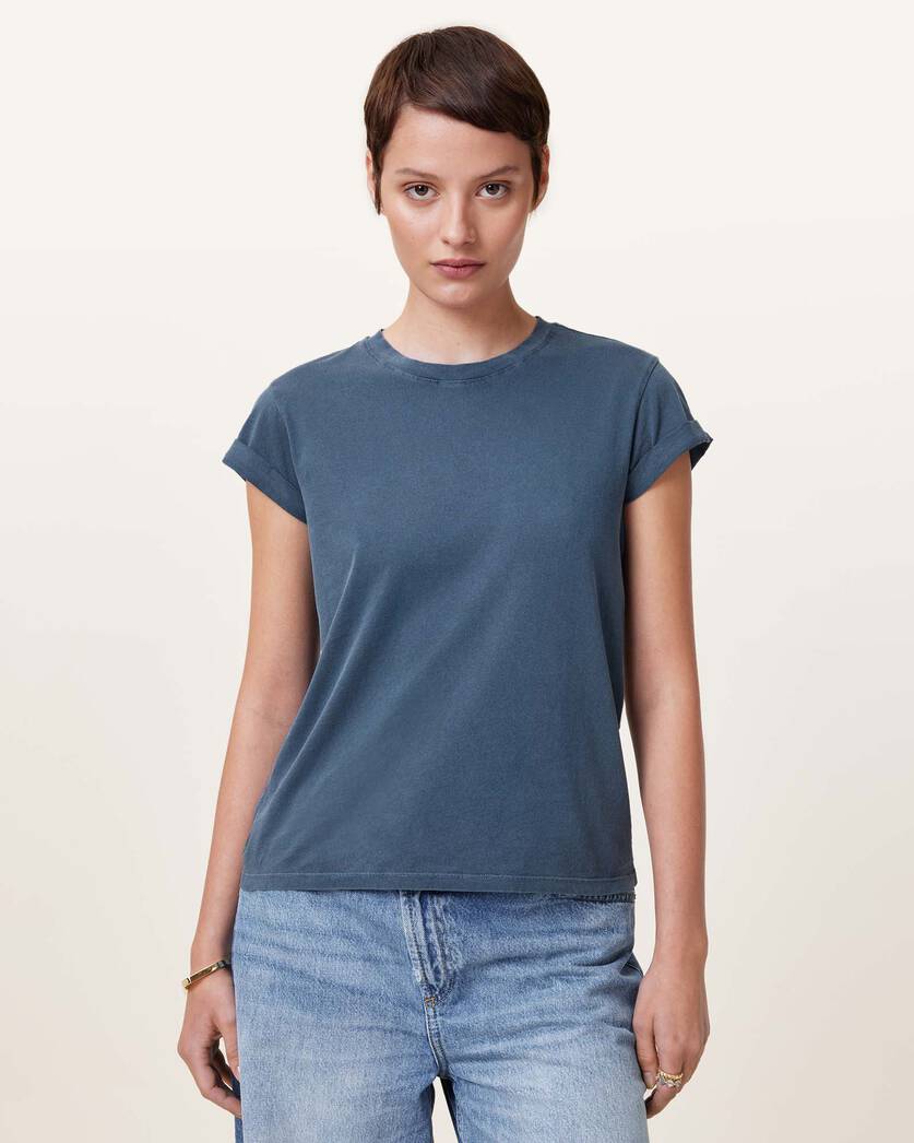 Anna Tee Oyster blue - HEY LOU STUDIO