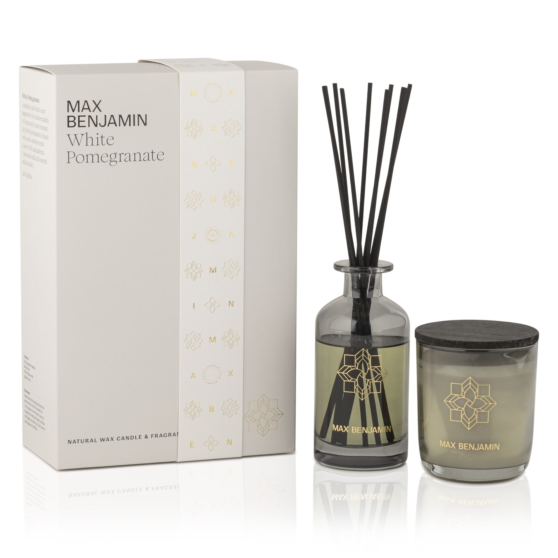 Geschenkeset White Pomegrante (Kerze+Diffuser)