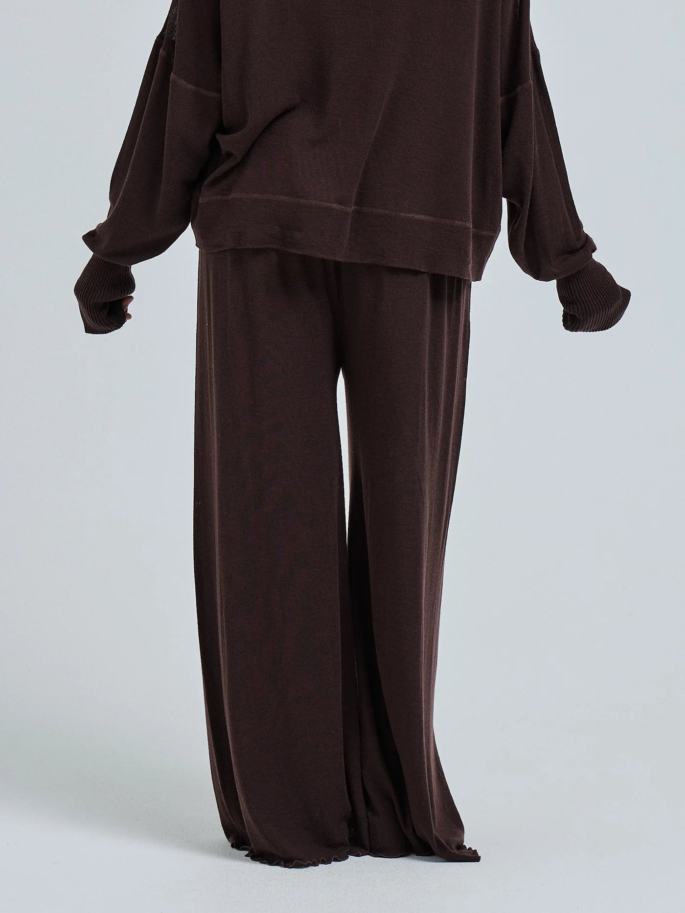 Woolen Barbera Hose dark brown